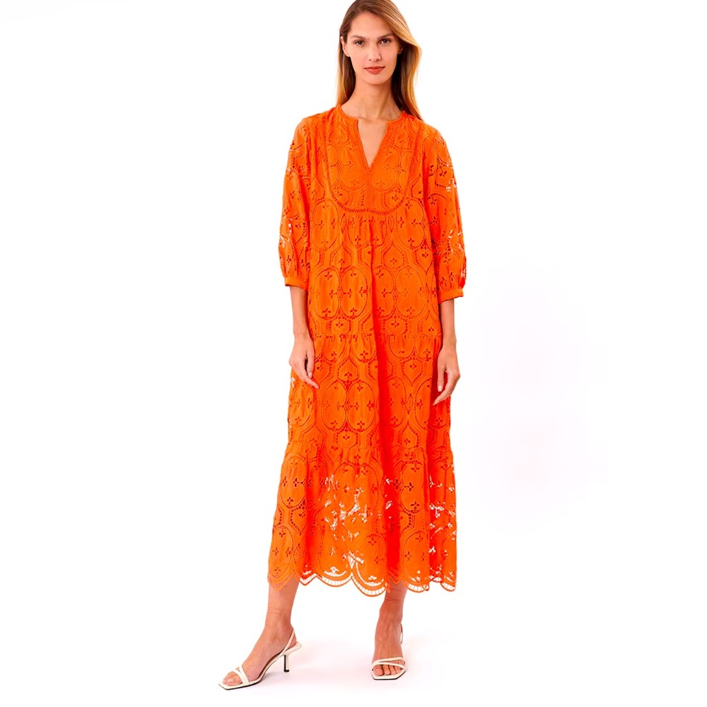Derhy Orange dress. Derhy is a Parisian brand.